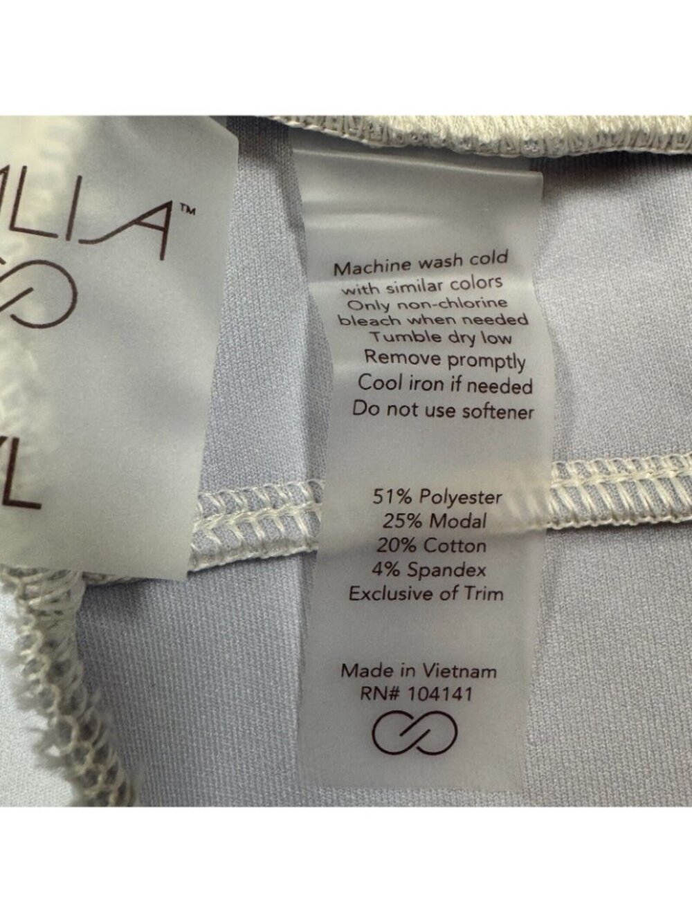 CALIA Soft Scuba Sweatpants Womens Size XXL Light Gray Nimbus Cloud Pocketed - Picture 8 of 13